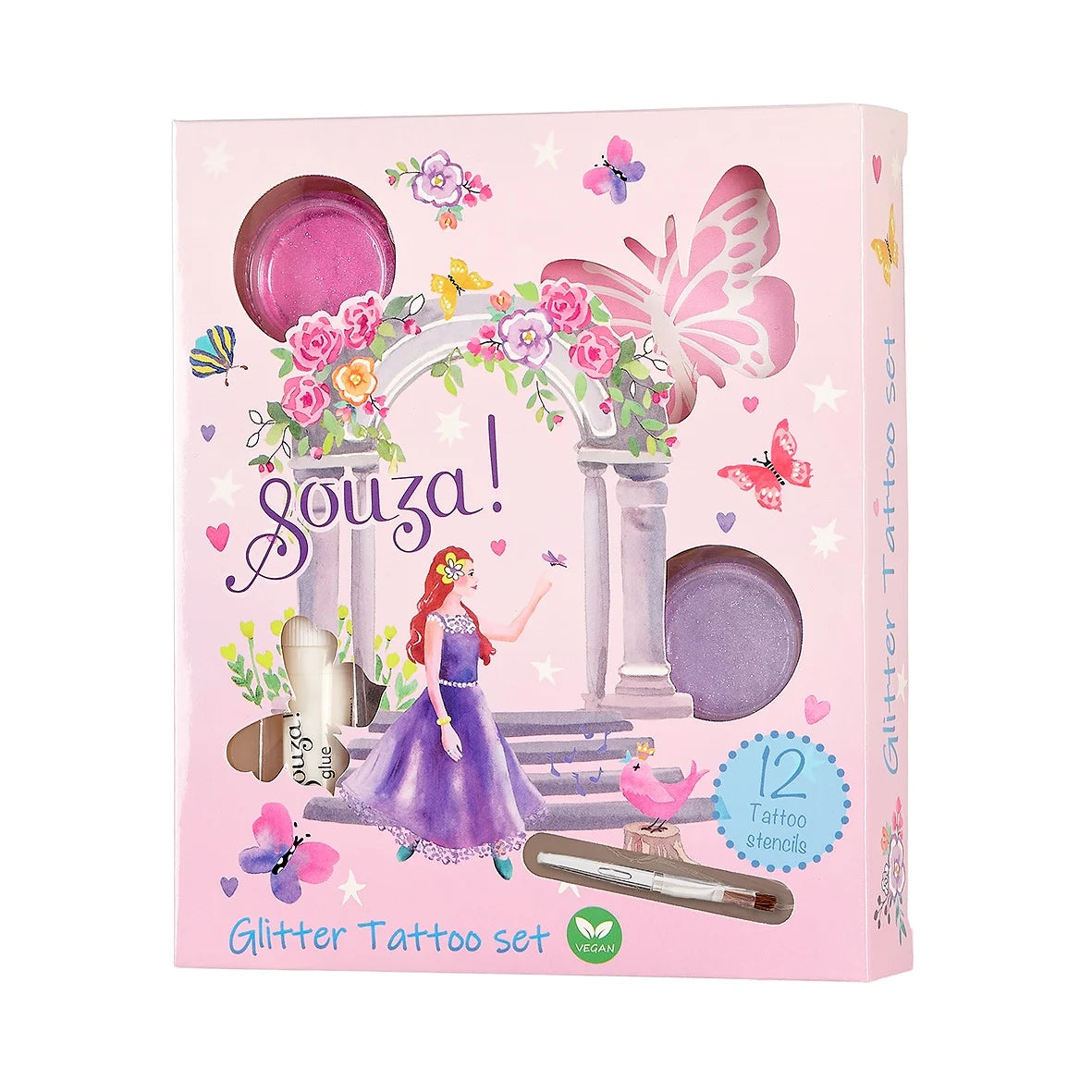 Glitter tattoo set Prinses