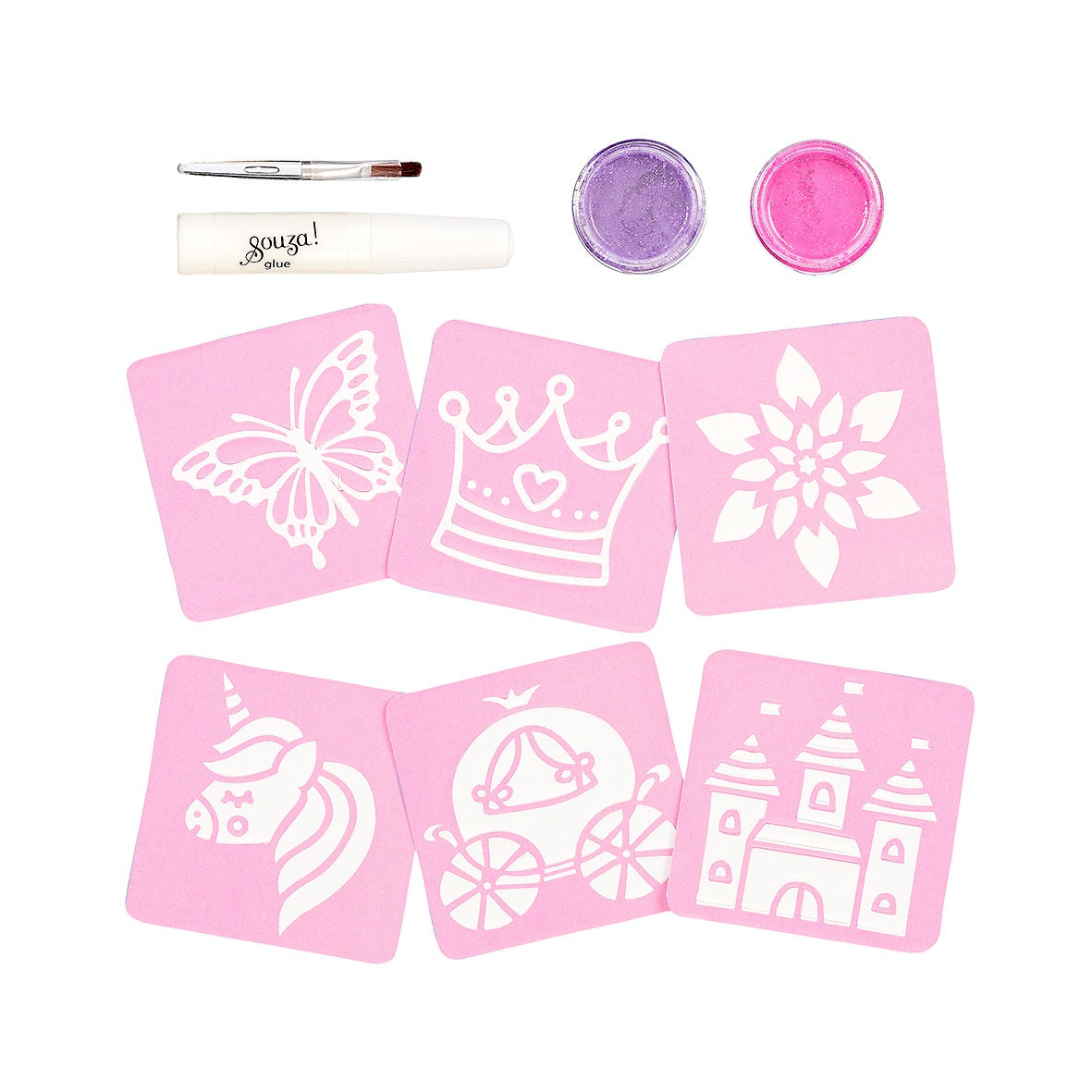 Glitter tattoo set Prinses