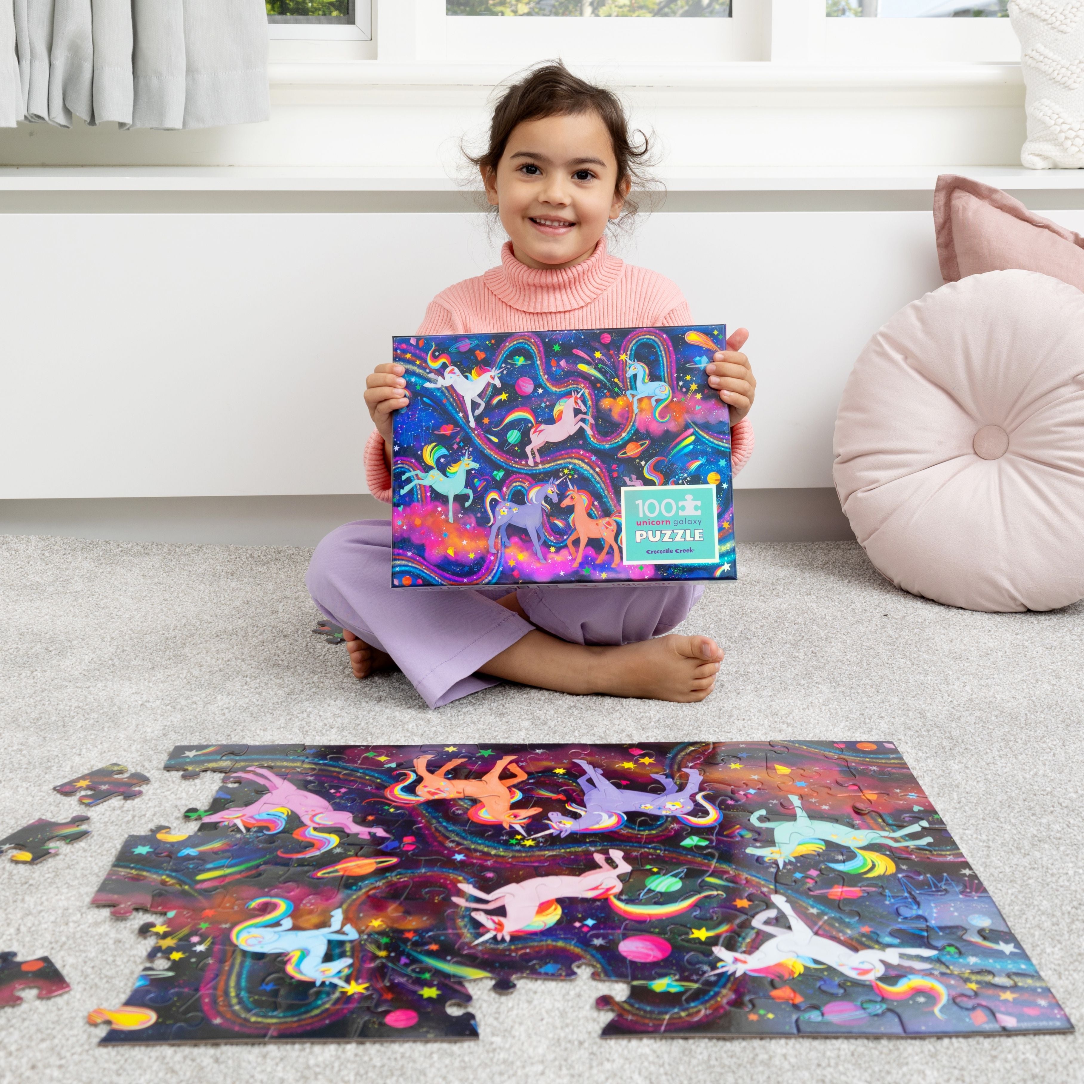 Unicorn Galaxy Holographic 100-Pc Puzzle - 5y+