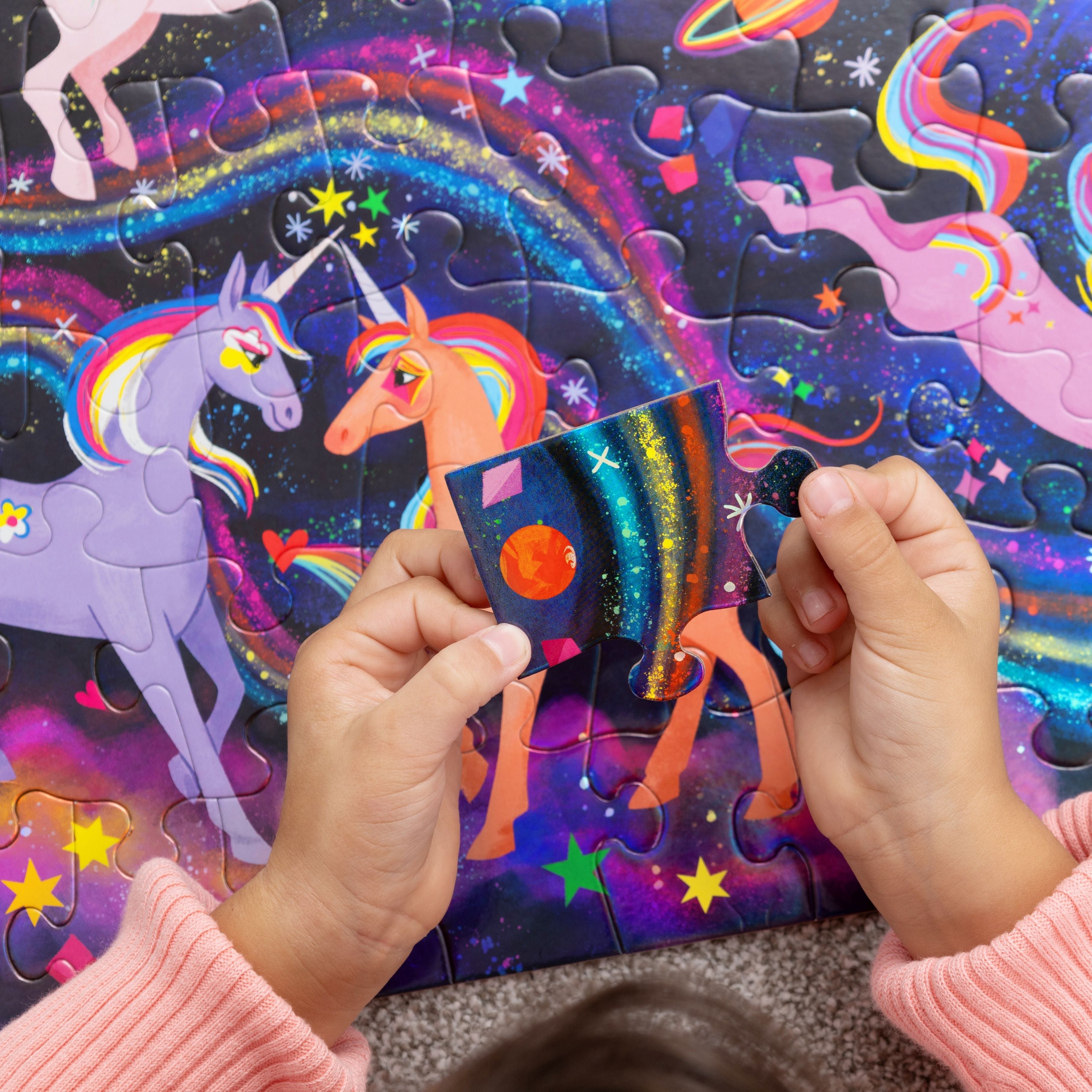 Unicorn Galaxy Holographic 100-Pc Puzzle - 5y+