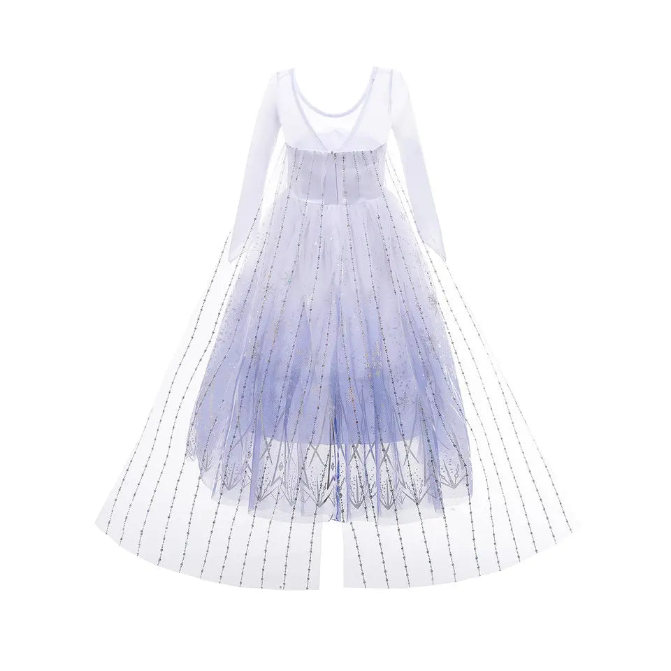 Elsa ijskristallen jurk Frozen Prinsessenjurk