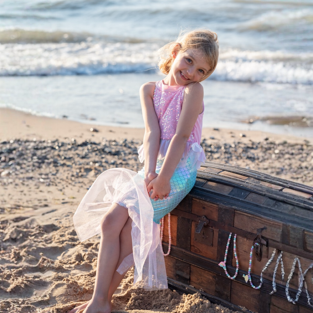 Roze Misty Mermaid Jurk