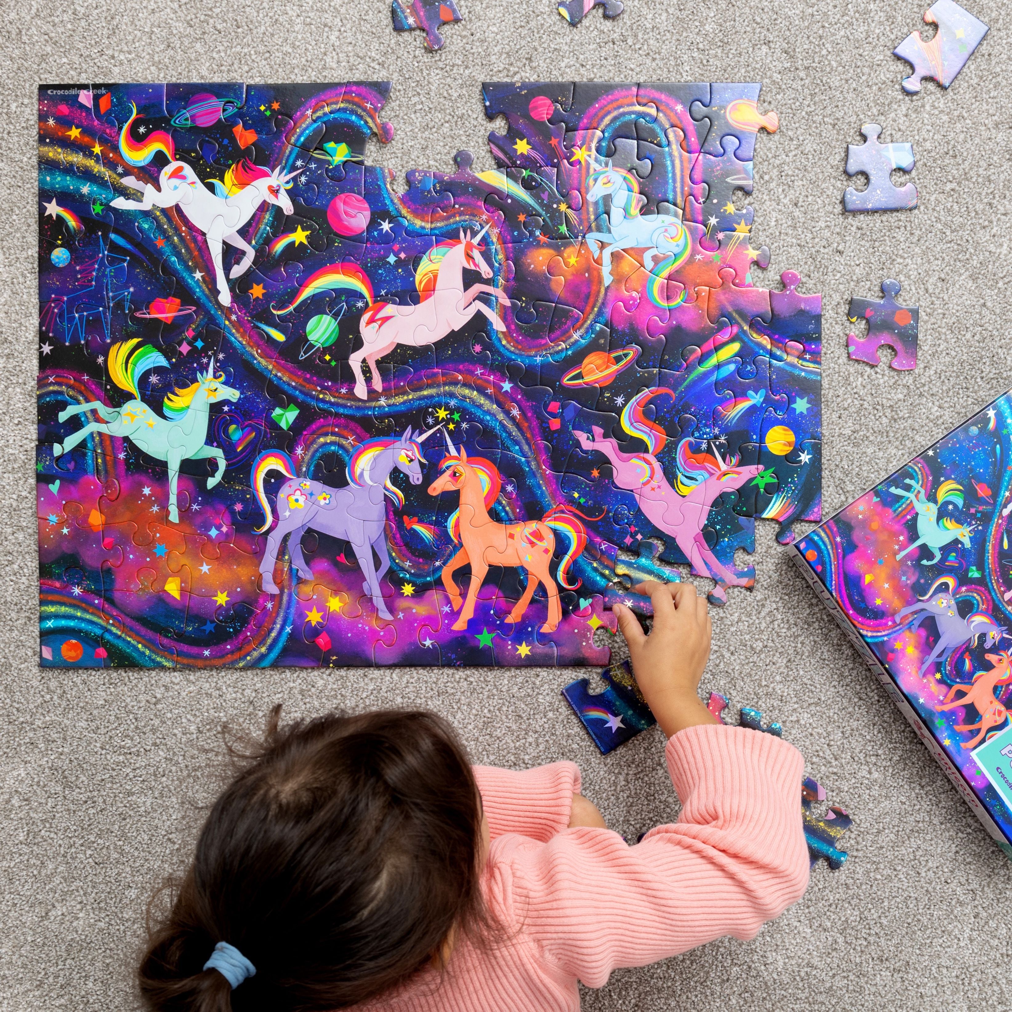 Unicorn Galaxy Holographic 100-Pc Puzzle - 5y+