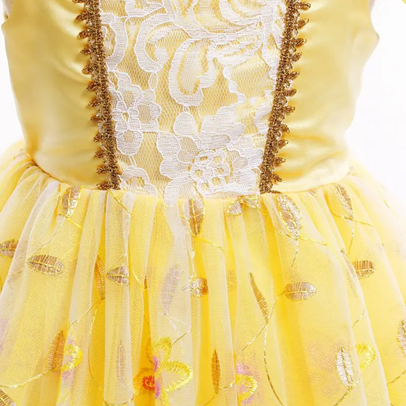 Luxe prinses Belle jurk